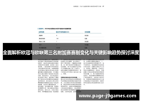全面解析欧冠与欧联第三名附加赛赛制变化与关键影响趋势探讨深度 全面解析欧冠与欧联第三名附加赛赛制变化与关键影响趋势探讨深度